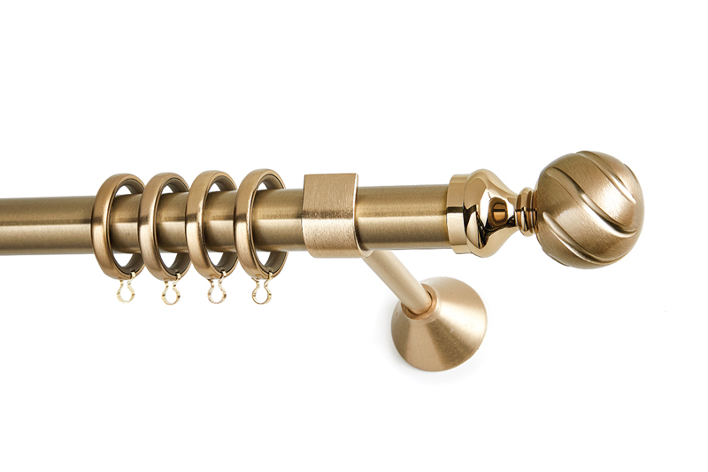 Anartisi - ΣΗΜΑΝΤΙΚΟ: Σε περίπτωση διαφοράς τιμής από το κατάστημα ισχύει παντα και μόνο η τιμή του καταστήματος Anartisi Κουρτινόξυλο Χρυσό Φ25 ILUSSION Oro Mat